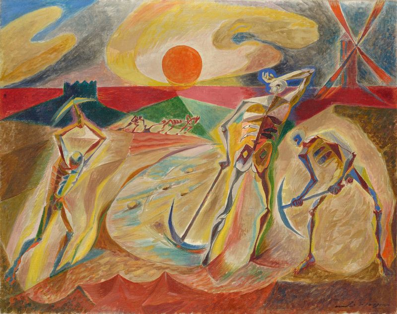 André Masson, Ouvriers andalous, 1934, oil on canvas, 73 x 92 cm