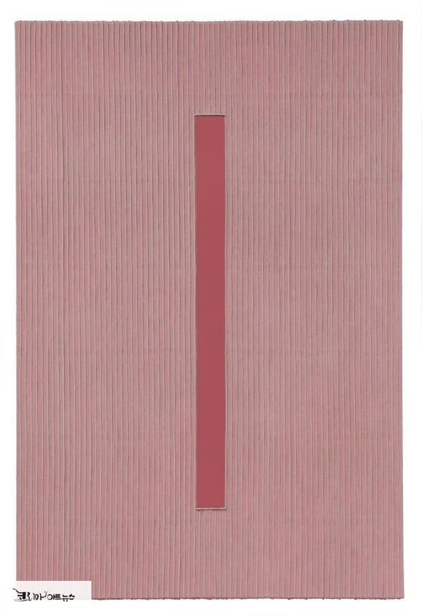 [ACF] 박서보, Écriture (描法), 2007. Mixed media with Korean paper on canvas, 200×131cm. ⓒ 박서보, GALLTHE’S, ART CHOSUN SPACE