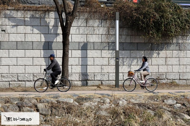 자전거를 즐기는 사람들