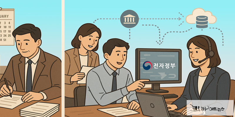 ▲대한민국 전산화와 공공정보 연계 인프라의 출발점