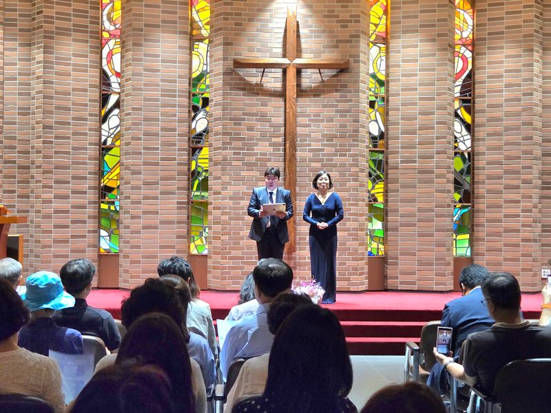 소프라노 한희정 바리톤 안장훈의 공연. [사진 : 이청강 기자]