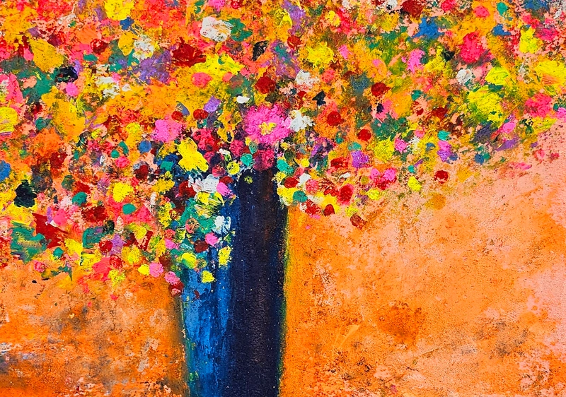 스며들다 / Permeate 36 부제 : Beethoven: Sonata For Violin And Piano No. 5 In F, Op. 24 - "Spring" - 4. Rondo. Allegro ma non 아크릴 + 모래 + 기타혼합 40호변형(106 × 72cm)