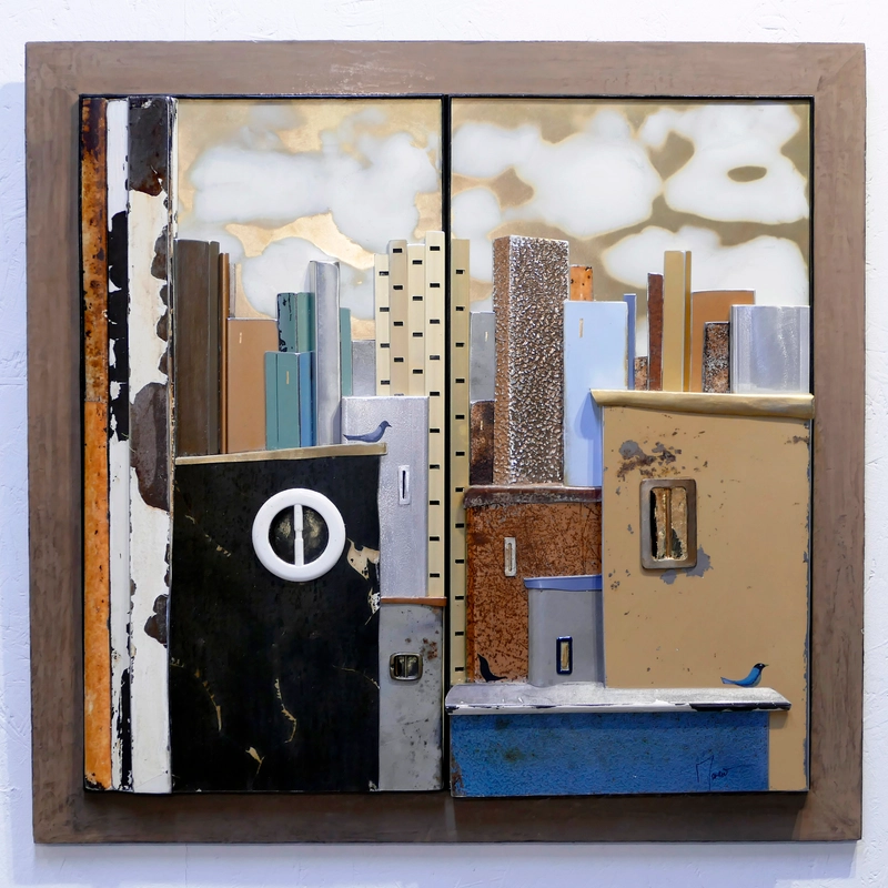 모레노_From one window to another_56X58cm_2024
