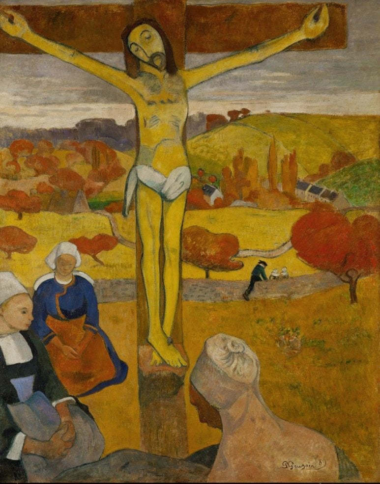 노란 그리스도, 폴 고갱, 1889년,  73.4 x 91.1 cm