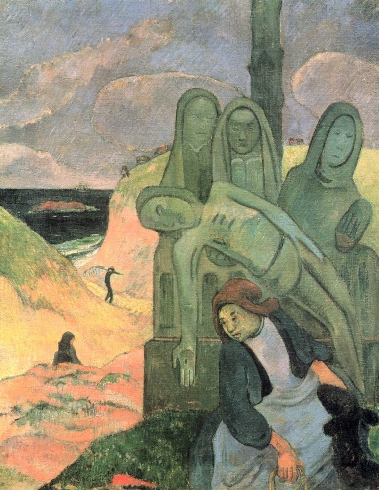 초록 그리스도, 폴 고갱, 1889년, 73 x 92 cm 