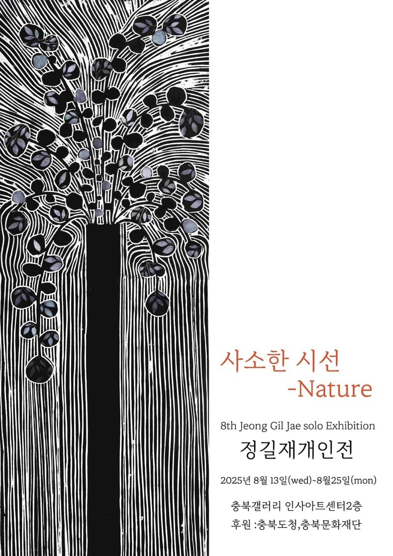 정길재 개인전 포스터