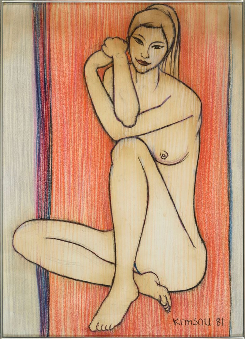 누드, 1981, 종이에 혼합재료, 108×77.5cm