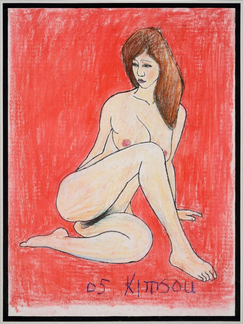 <김흥수, 누드 2005 종이에 혼합재료, 54.5×73.5cm/갤러리몸 제공>