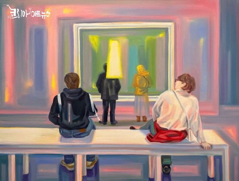 Jione Choi The Lovers 2025 Oil on canvas 76x101cm
