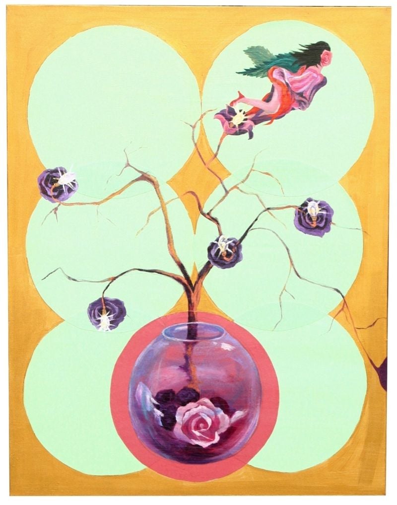 ●<군계일학11> Acrylic on silk on wood panel, 117x73x4cm, 2009년 군계일학(群鷄一鶴) 유니크 갤러리 제공