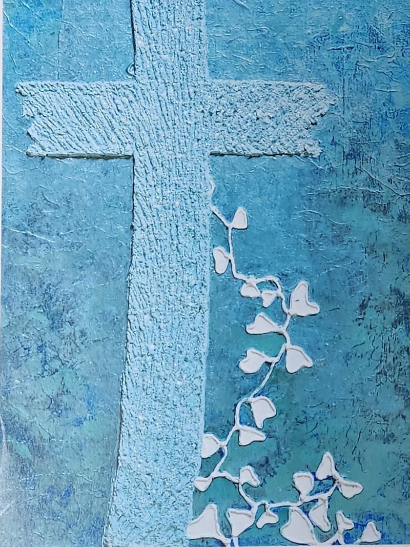 변선영 작   Love of the cross  (65.1 x 53cm, Mixed media, 2025년)