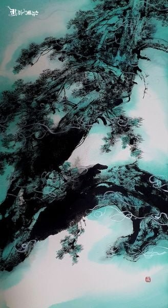 상생 50×90 한지에수묵채색-사진제공 강금복 작가