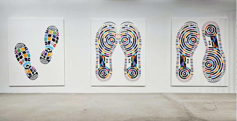 Untitled /Untitled(Air) /Untitled(Air)-2 2025, 각 227X182cm acrylic on canvas on board