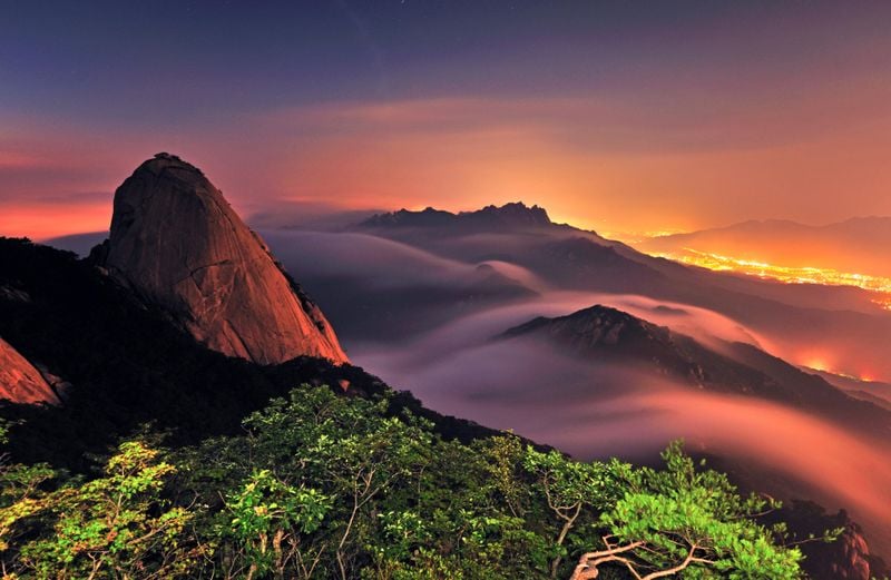 대상_북한산_노을속으로_박재성