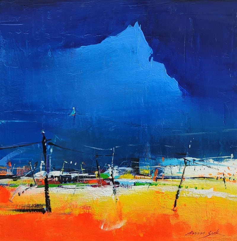 조민숙 기억이 머무는 곳 ( 50×50cm Acrylic on canvas 2019) (이미지 작가제공)