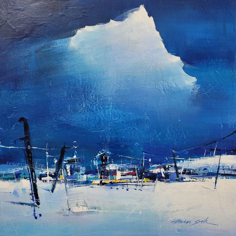 조민숙 기억이 머무는 곳 (72.5×72.7cm Acrylic on canvas 2025) (이미지 작가제공)