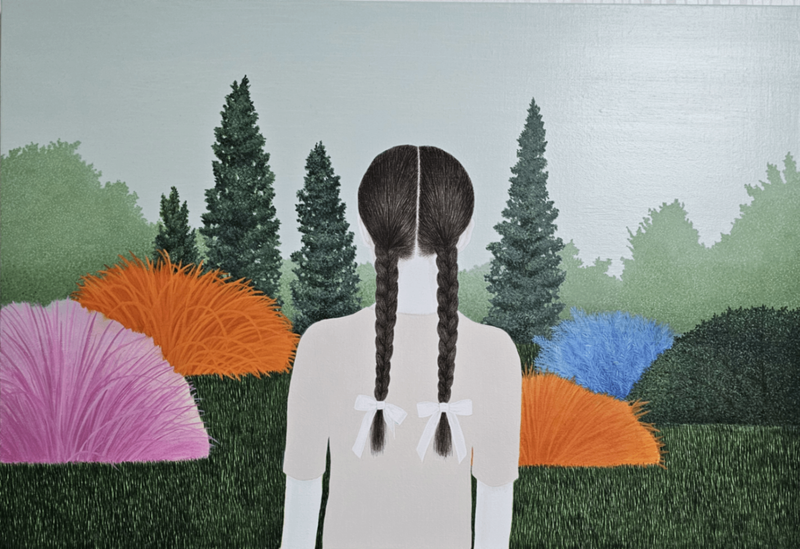 Quiet garden 50x72.7cm Oil on canvas 2025