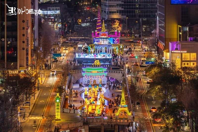 지난해 서울 청개천 일대에서 열린 서울빛초롱축제. 서울시 제공