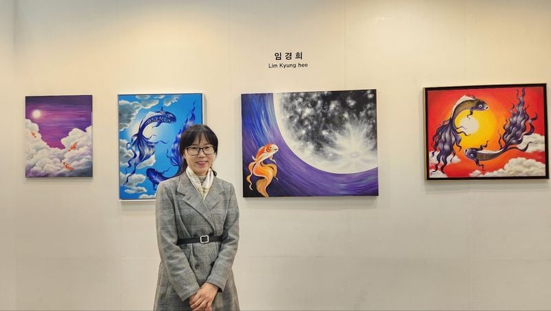 임경희 작가의 작품 (사진 : 김재옥 화가)