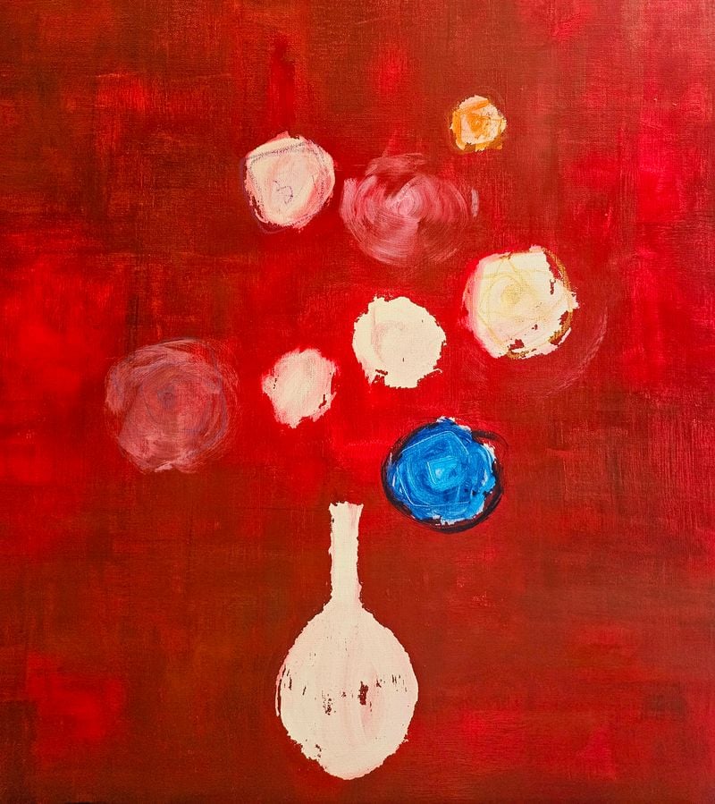 마송이_자유 60.6 X72.7 캔버스에 아크릴, 오일 파스텔 2025