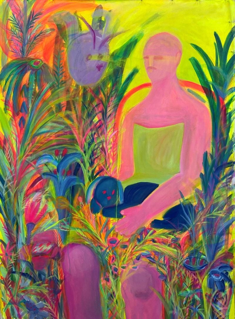 더듬이가 돋은 기계 _ 118cm x168 x 2.5 cm _ acrylic on linen _ 2021