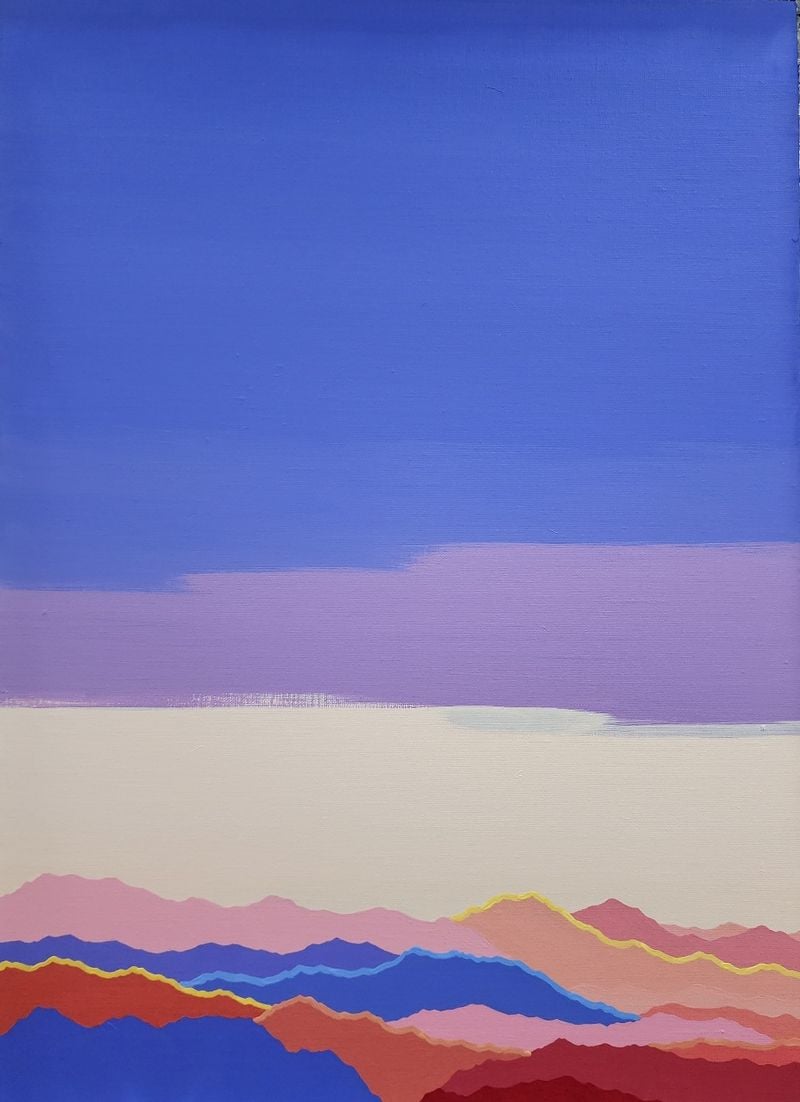 김규연   Sky25--DOPAMINE 6, 72.7×53.0cm, Acrylic on canvas, 2023