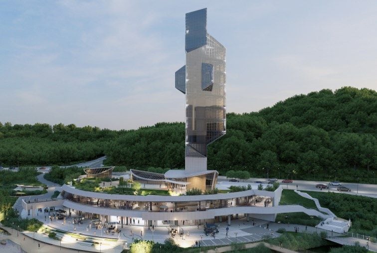 명암관망탑 리조트 조감도