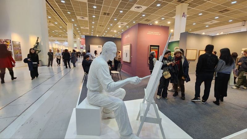 서울아트쇼 전시장 모습  (사진: 김재옥 화가)