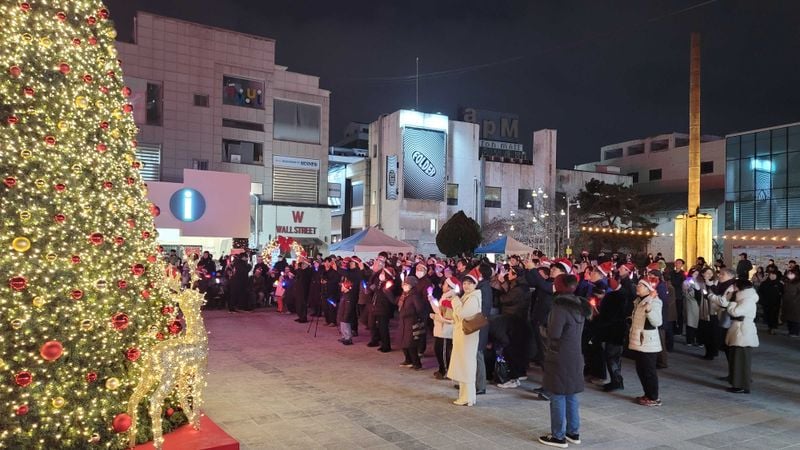 철당간 문화광장 캐럴공연-2