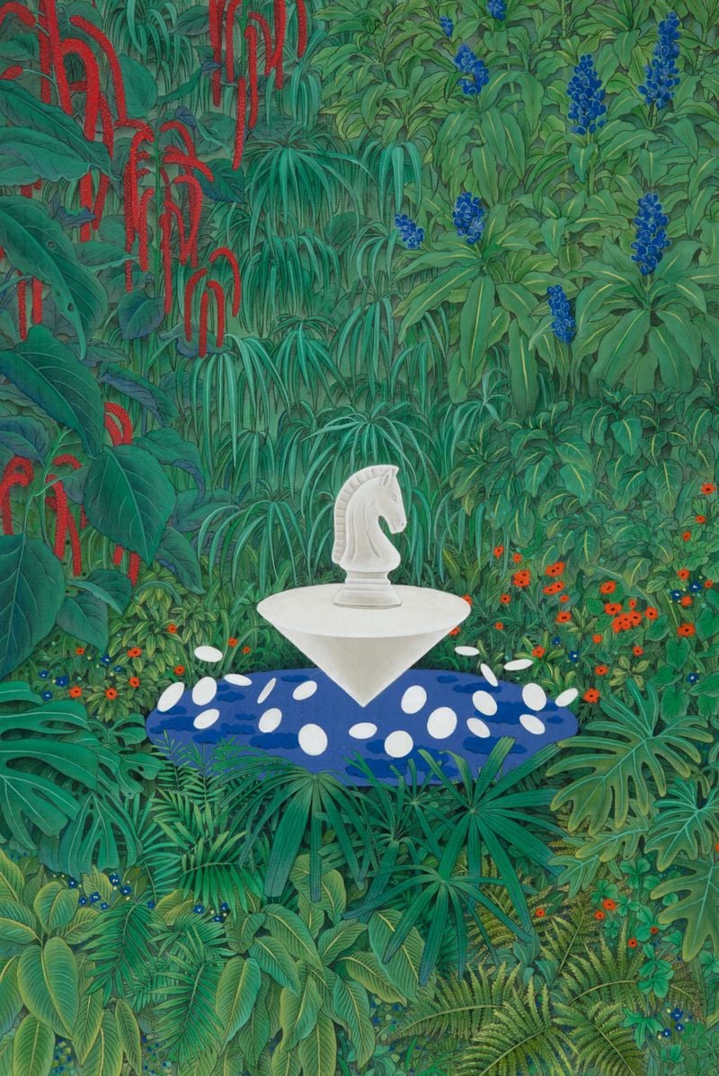 김보라_정오의 숲_w400 × h600mm_비단에진채 2025.jpg