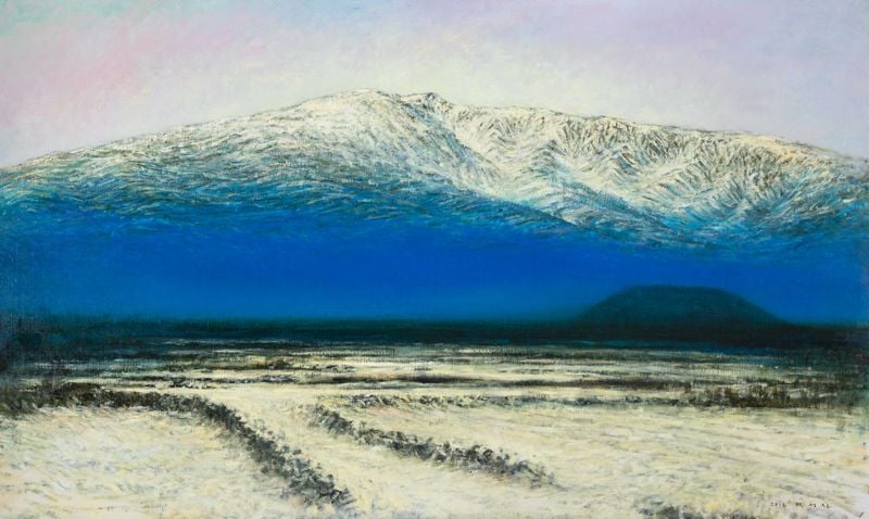 한라설산도 97x162.2cm oil on canvas 2018 백성원-