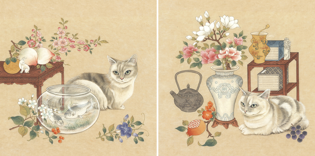 오색채담 제7회 회원전에 출품된 작품.