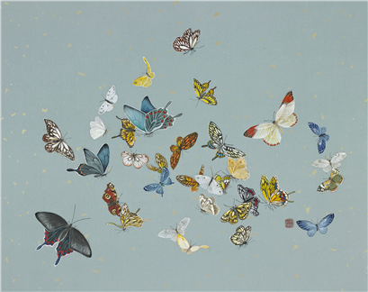 Wish 26-108, 58.0×71.5cm, 순지에 채색, 2025