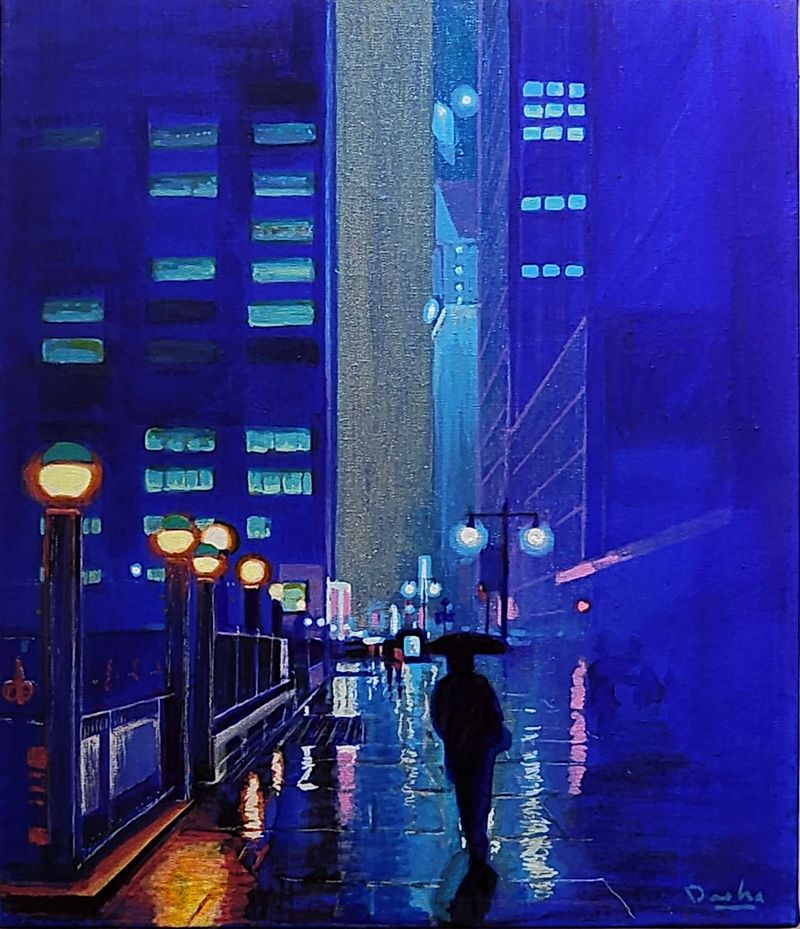 권대하 ㅣNew York Story, 46.5×53cm, Oil & Acrylic on Canvas,2025