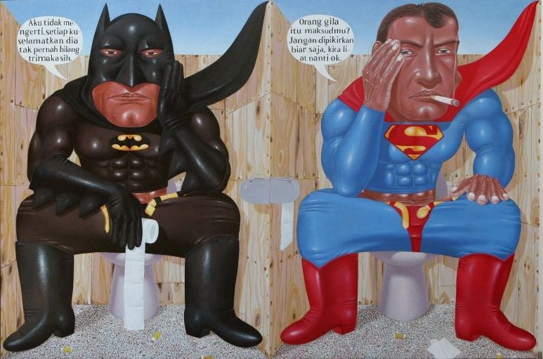 미안해 영웅, 내가 깜빡했어(Sorry Here, Saya Lupa),  이 뇨만 마스리아디, 2008년, 200 x 300cm