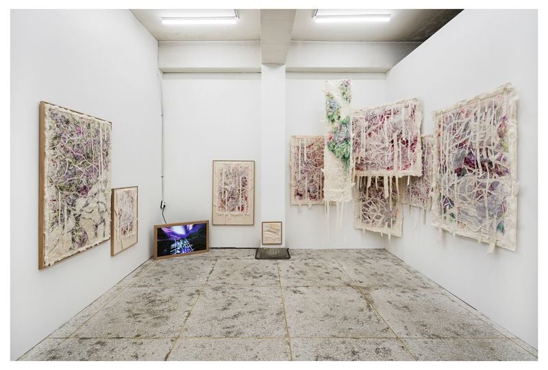 이영희작가 개인전때의 전시장 모습  