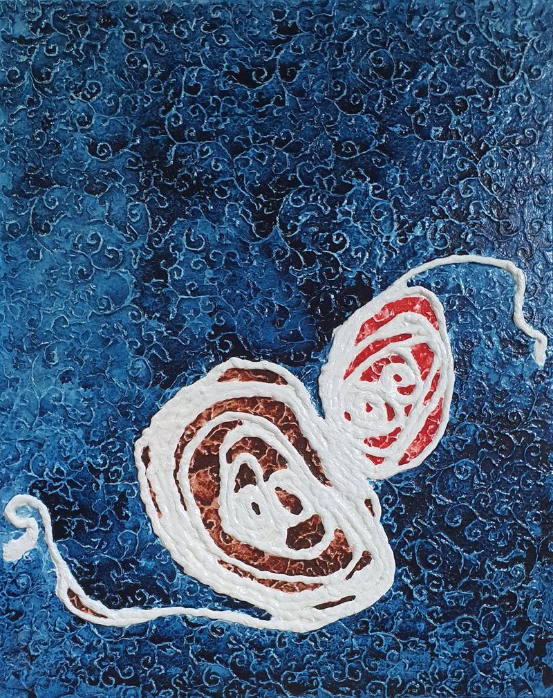 오병이어의 기적  (Mixed media,  90.9cmx 72.7cm) (이미지 작가제공)