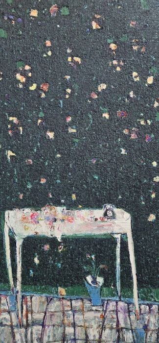 낙화유감 50×100cm Oil on Canvas-사진제공 박주선 작가