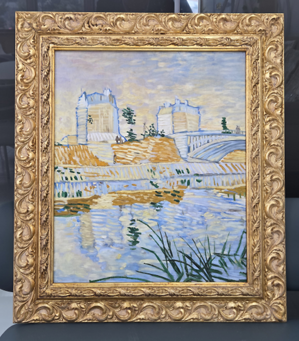 작품명 : The Seine with the Pont de Clichy 클리시 다리가 있는 센느강, 작가명 : Vincent Van Gogh ⓒK trendy NEWS&nbsp;