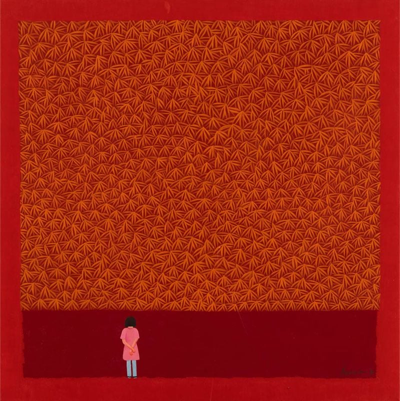 오승아 ㅣ Dream, 91.00x91.00cm, Acrylic on canvas, 2025.