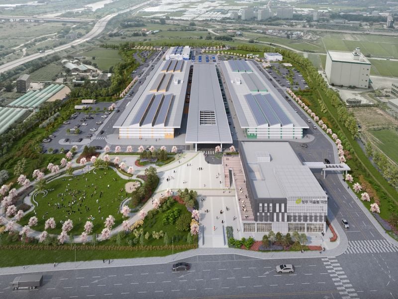 청주 농수산물 도매시장 조감도