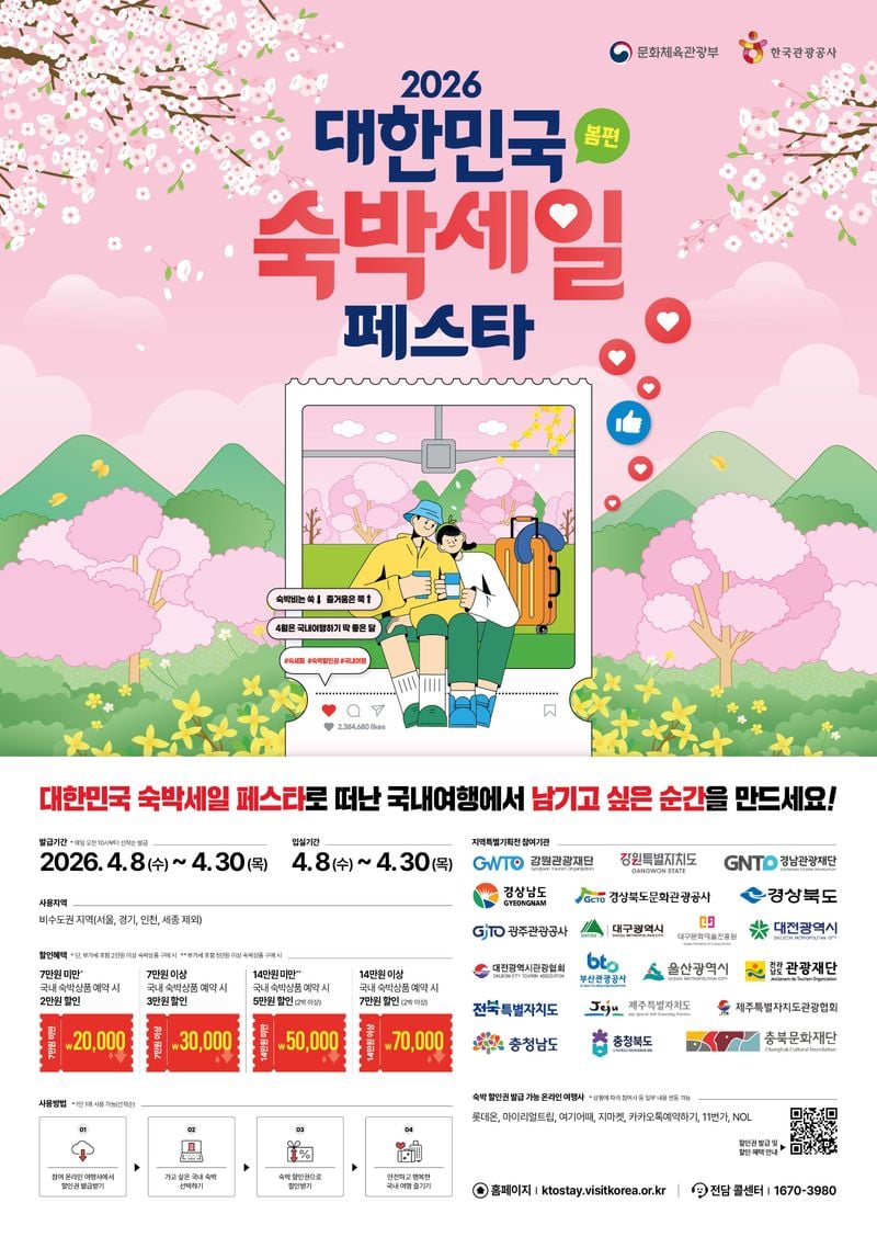  2026 대한민국 숙박세일페스타 포스터