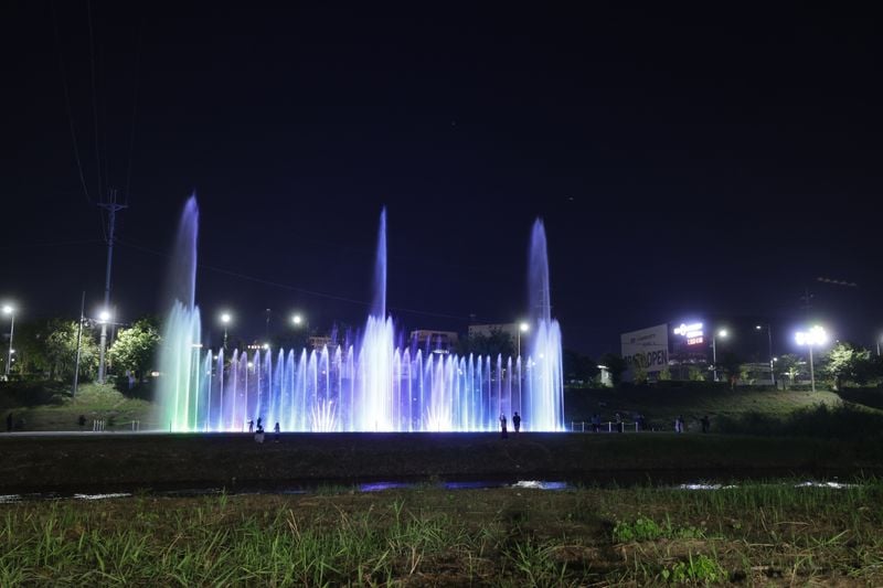 무심천 경관분수(자료사진)