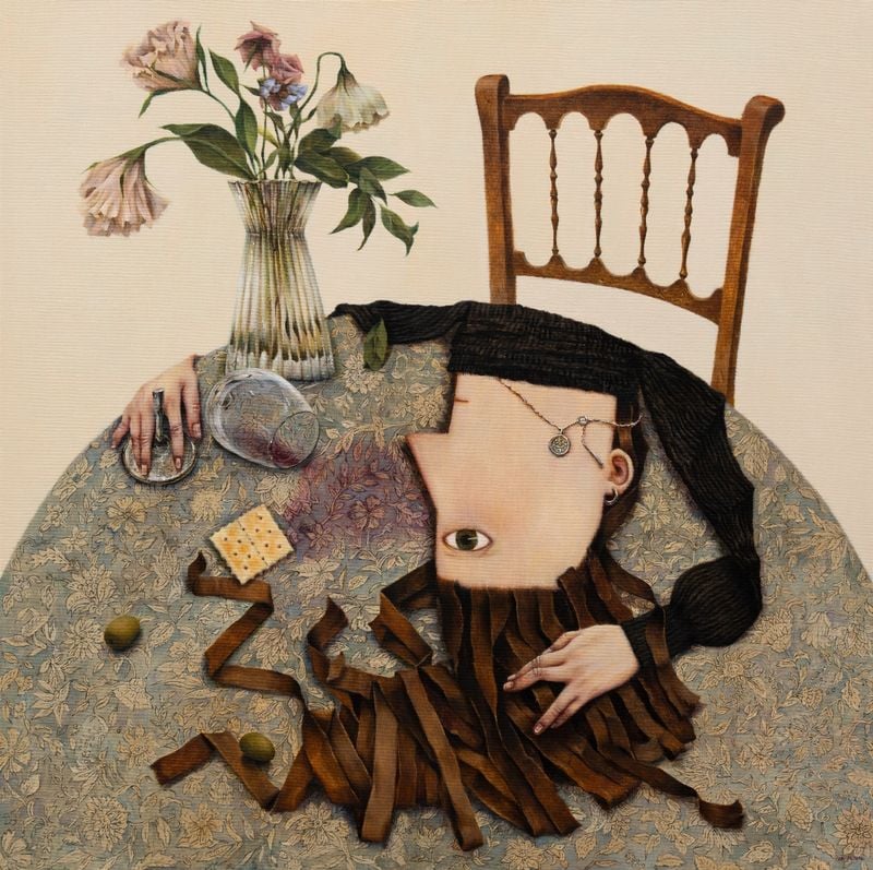 얼룩_2026_Oil on canvas_91x91cm