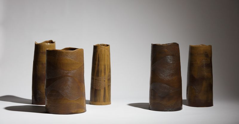 고은지, 바람길, 2022, 분청토, 제주동일유, 제주청수유, 150×100×100cm