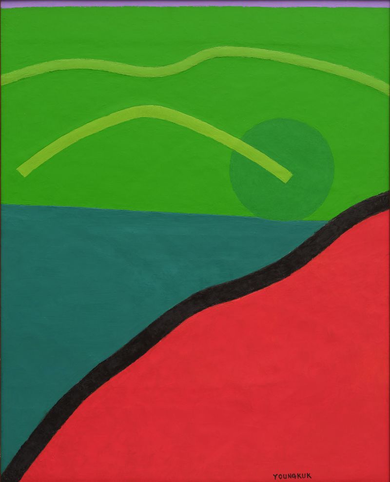 유영국, 작품(Work), 1989, 100×81 cm. [사진: 서울시립미술관 제공]