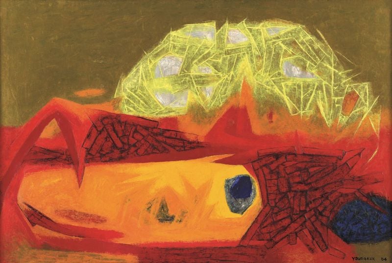 유영국, 작품(Work), 1964, 캔버스에 유채, 130×194 cm. ⓒ유영국미술문화재단