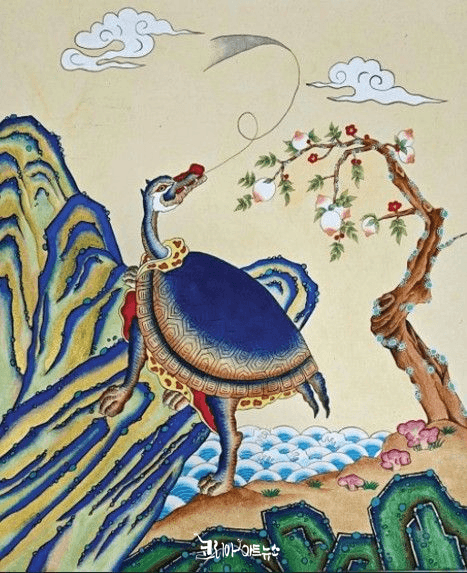 김태희_장수도_Pigment on Korean paper_45cm x 53cm