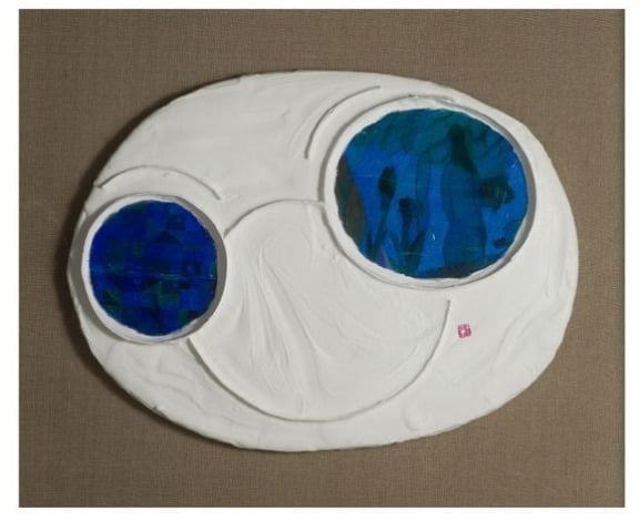무제. 55×78cm. 캔버스에 혼합재료.2001년