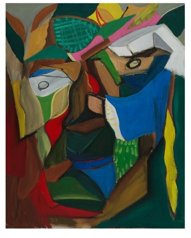 항창배, 무제. 91×73cm. 캔버스에 혼합재료.1995년